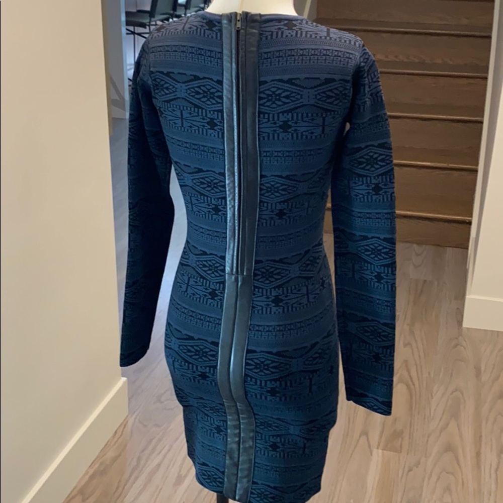Parker tribal long sleeve knit dress